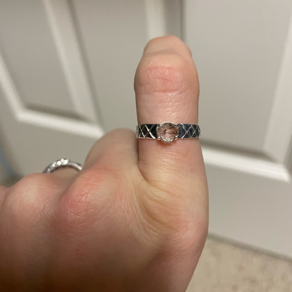 Herkimer diamond ring